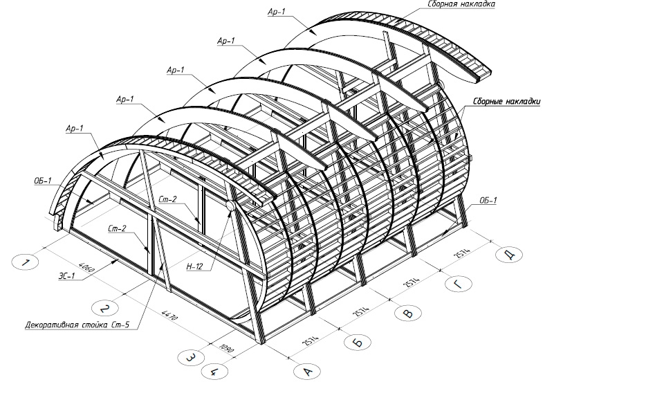 Проект-схема Конструкция дома из дерева